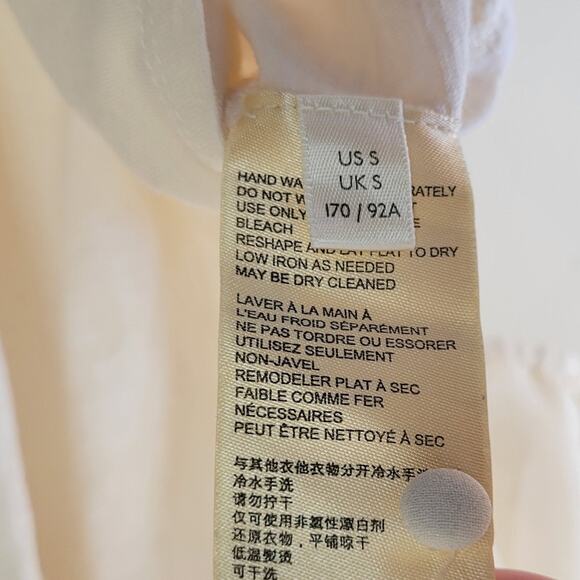 Anthropologie Delilah Ruffled Top Ivory Small - Picture 8 of 8